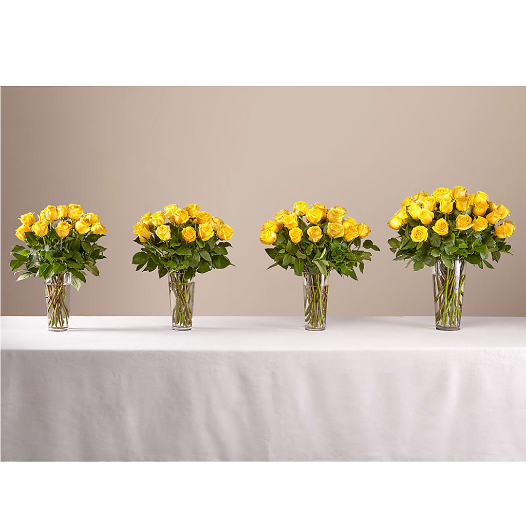 Long Stem Yellow Rose Bouquet – Ambrosia Flowers, Castle Rock CO