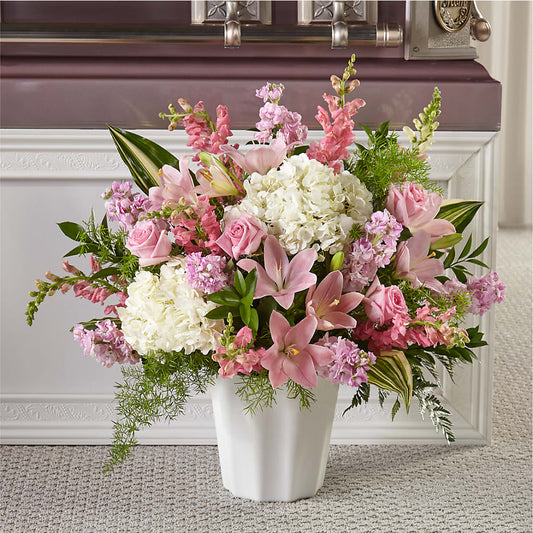 Simply Serene Floor Basket – Ambrosia Flowers, Castle Rock CO