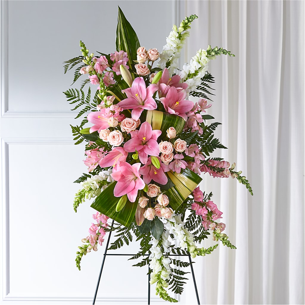 Elegant Embrace Standing Spray – Ambrosia Flowers, Castle Rock CO