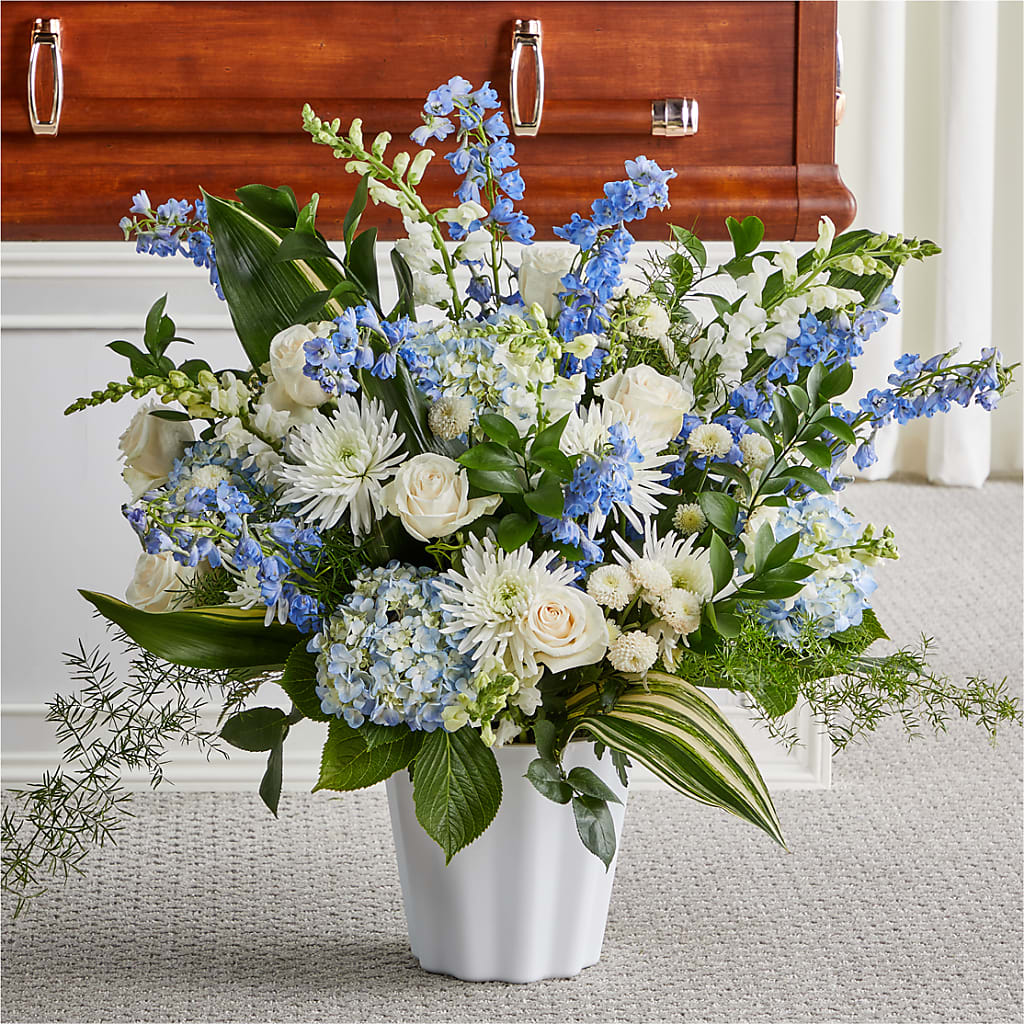 Everlasting Memories Floor Basket – Ambrosia Flowers, Castle Rock CO