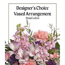 Pastel Vase Arrangement Designers Choice