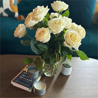 Long Stem Yellow Rose Bouquet –  Ambrosia Flowers, Castle Rock CO