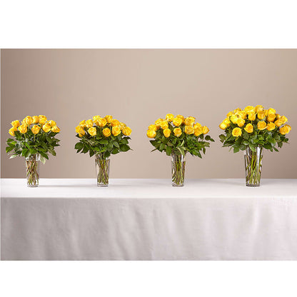 Long Stem Yellow Rose Bouquet –  Ambrosia Flowers, Castle Rock CO