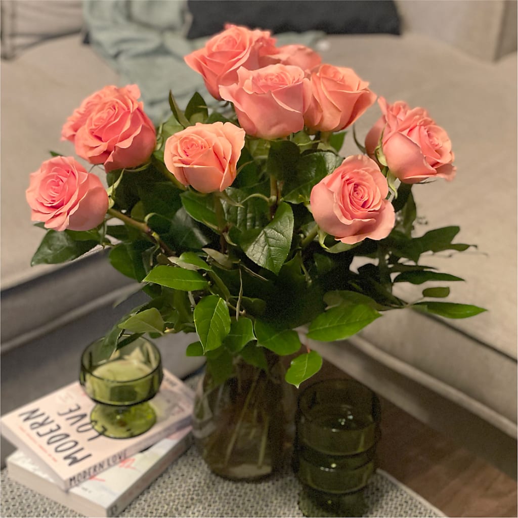 Long Stem Pink Rose Bouquet –  Ambrosia Flowers, Castle Rock CO