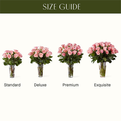 Long Stem Pink Rose Bouquet –  Ambrosia Flowers, Castle Rock CO