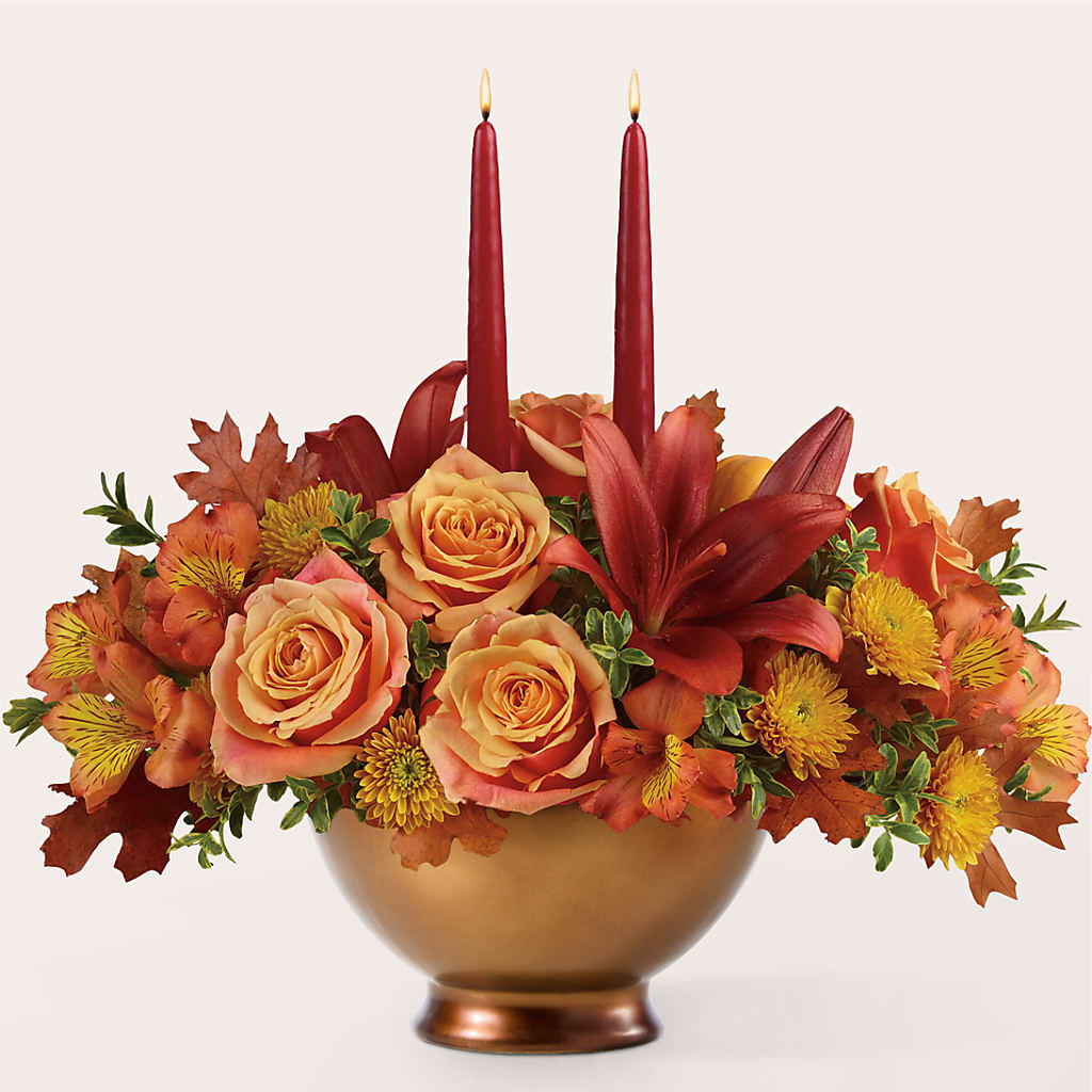 Harvest Table Centerpiece –  Ambrosia Flowers, Castle Rock CO