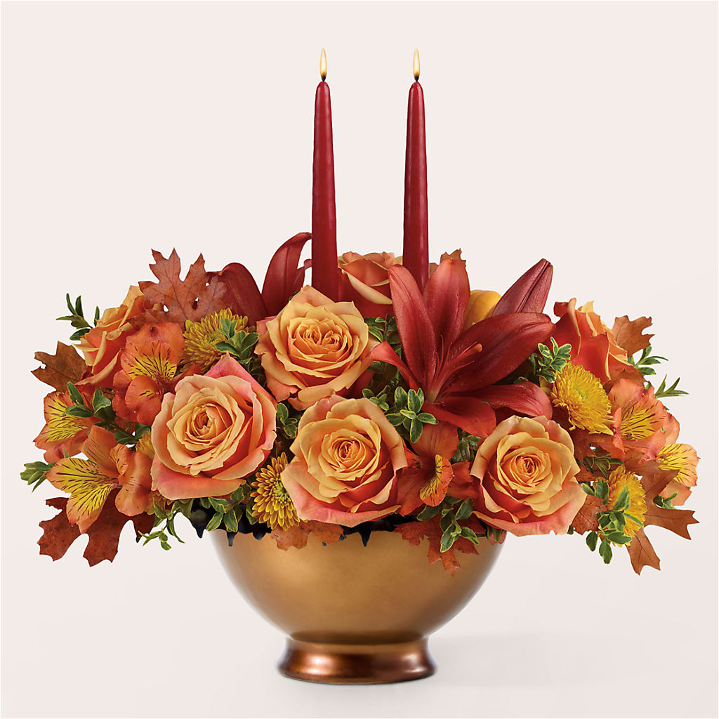 Harvest Table Centerpiece –  Ambrosia Flowers, Castle Rock CO