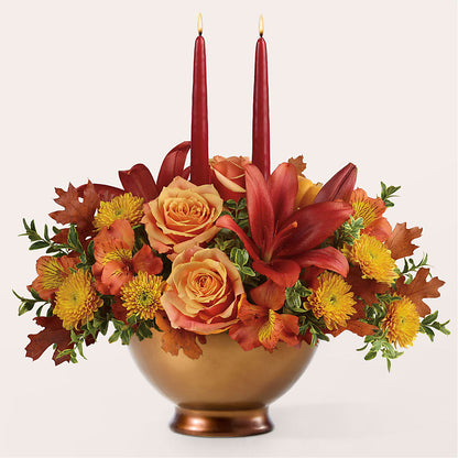 Harvest Table Centerpiece –  Ambrosia Flowers, Castle Rock CO