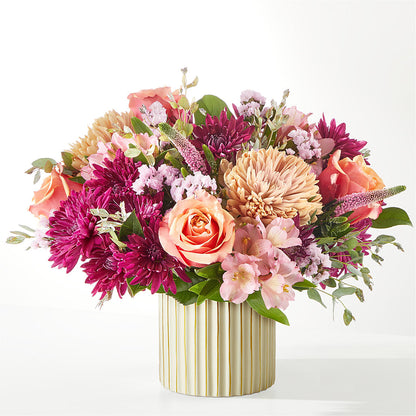 Berry Cobbler Bouquet with Ivory Vase –  Ambrosia Flowers, Castle Rock CO