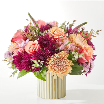 Berry Cobbler Bouquet with Ivory Vase –  Ambrosia Flowers, Castle Rock CO